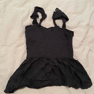 NWOT S Black Japna Tank Blouse